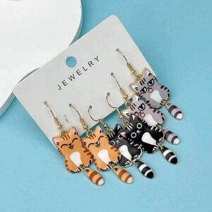 🍏50% OFF/3+...Cute Little Kitten Earrings